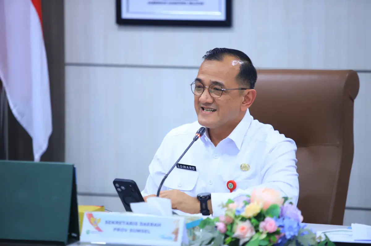 Sekda Sumsel Edward Candra Pimpin Persiapan Pembentukan Forum Kemitraan Sinergi GSMP Perkuat Ketahanan Pangan Daerah