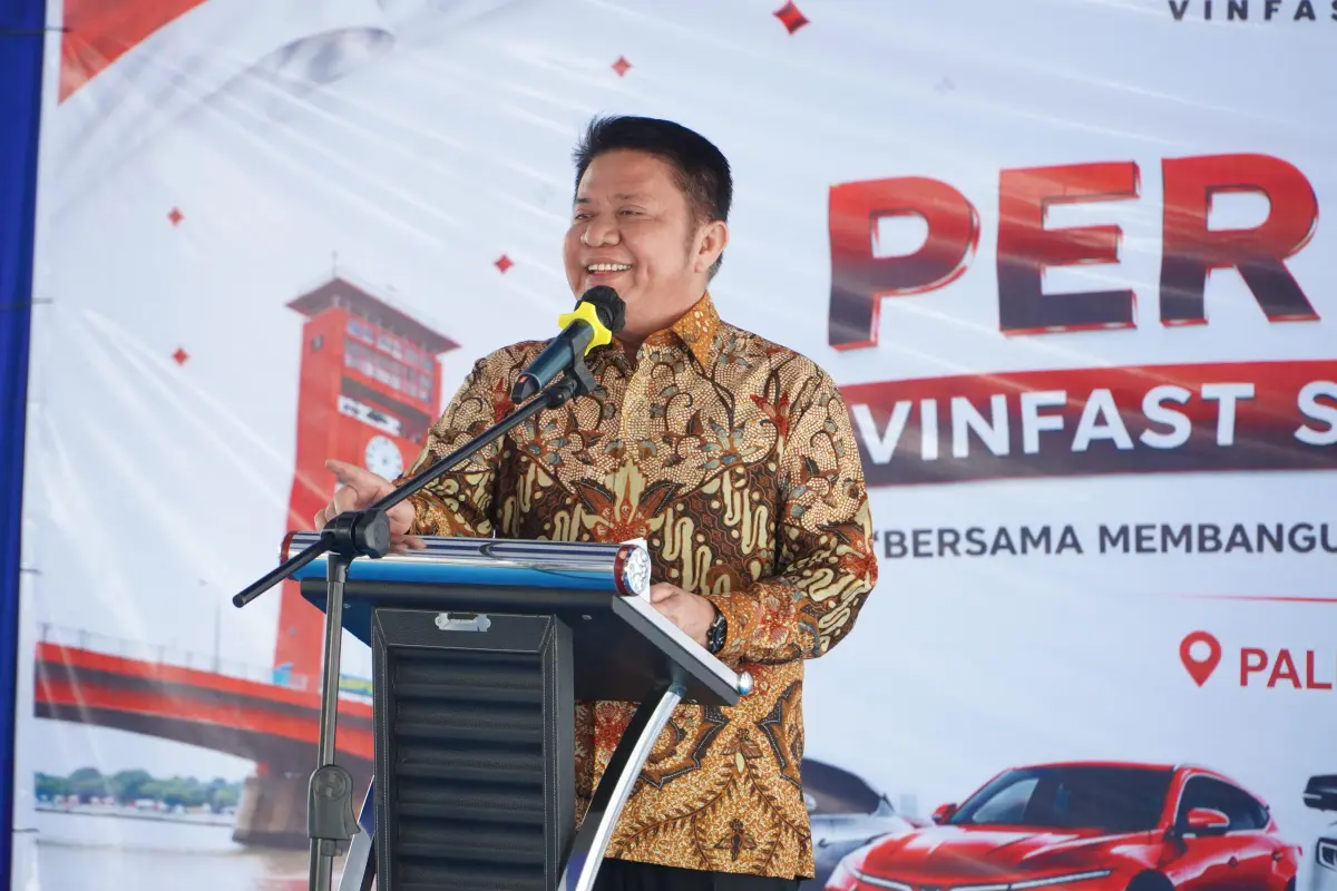Gubernur Herman Deru Resmikan VinFast Sedulur Indonesia Palembang, Dorong Ekosistem Kendaraan Listrik Dukung Zero Emisi
