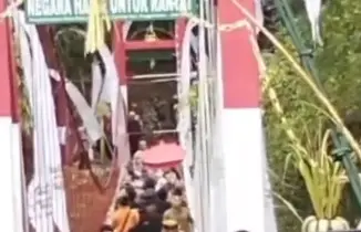 TNI AD Buka Suara Ambruknya Jembatan Pongpet Saat Peresmia